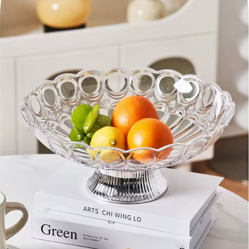 [SH24415] صحن فواكه بلاستيك شفاف