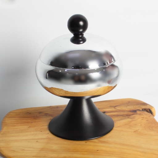 [SH24990] Large S.S Date Dish with Stand