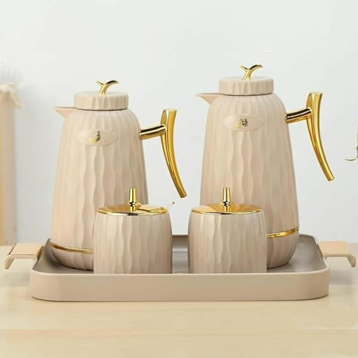 [217952] A 5-piece tea and coffee thermos serving set