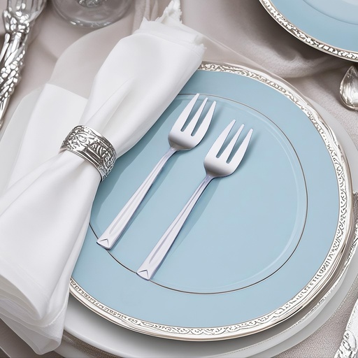 [D054M-4] Aura Cake Fork S.S - Set of 6