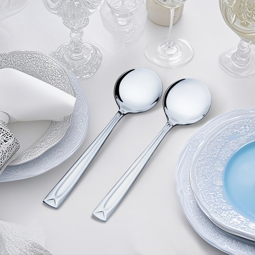 [D054M-6] Aura Soup Spoon S.S - Set of 6