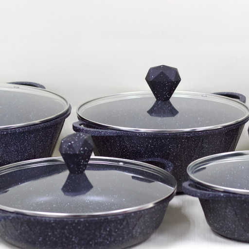 [5301561BK] 10 Piece Granite Cookware Set 