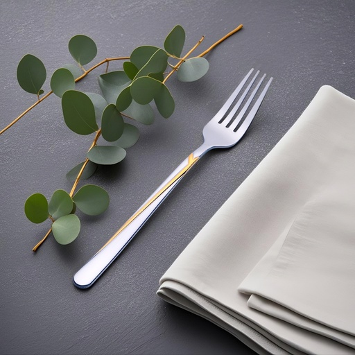 [D954G-2]  Veda Table Fork With Gold Touch - Set of 3 