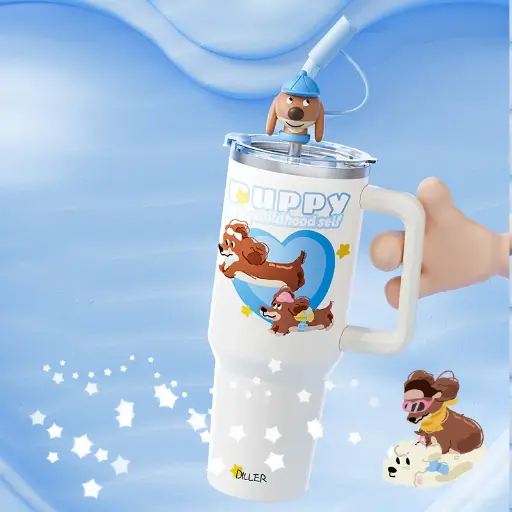 [D-9332] Dile PUPPY Character Insulated Mug