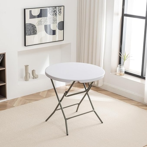 [AC-Y80]  Folding Small Round Table 80cm