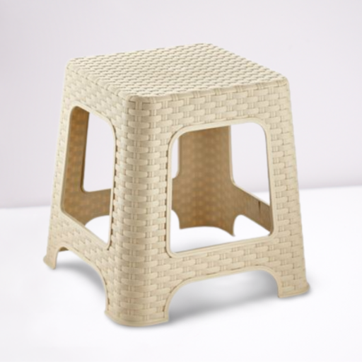 [6013] Rattan Plastic Stool