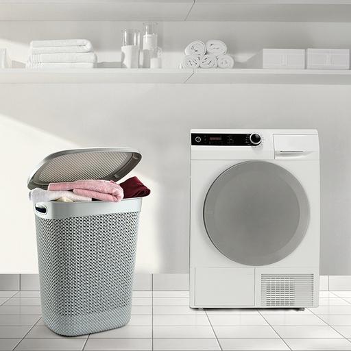 Laundry Hamper Basket with Cutout Handles